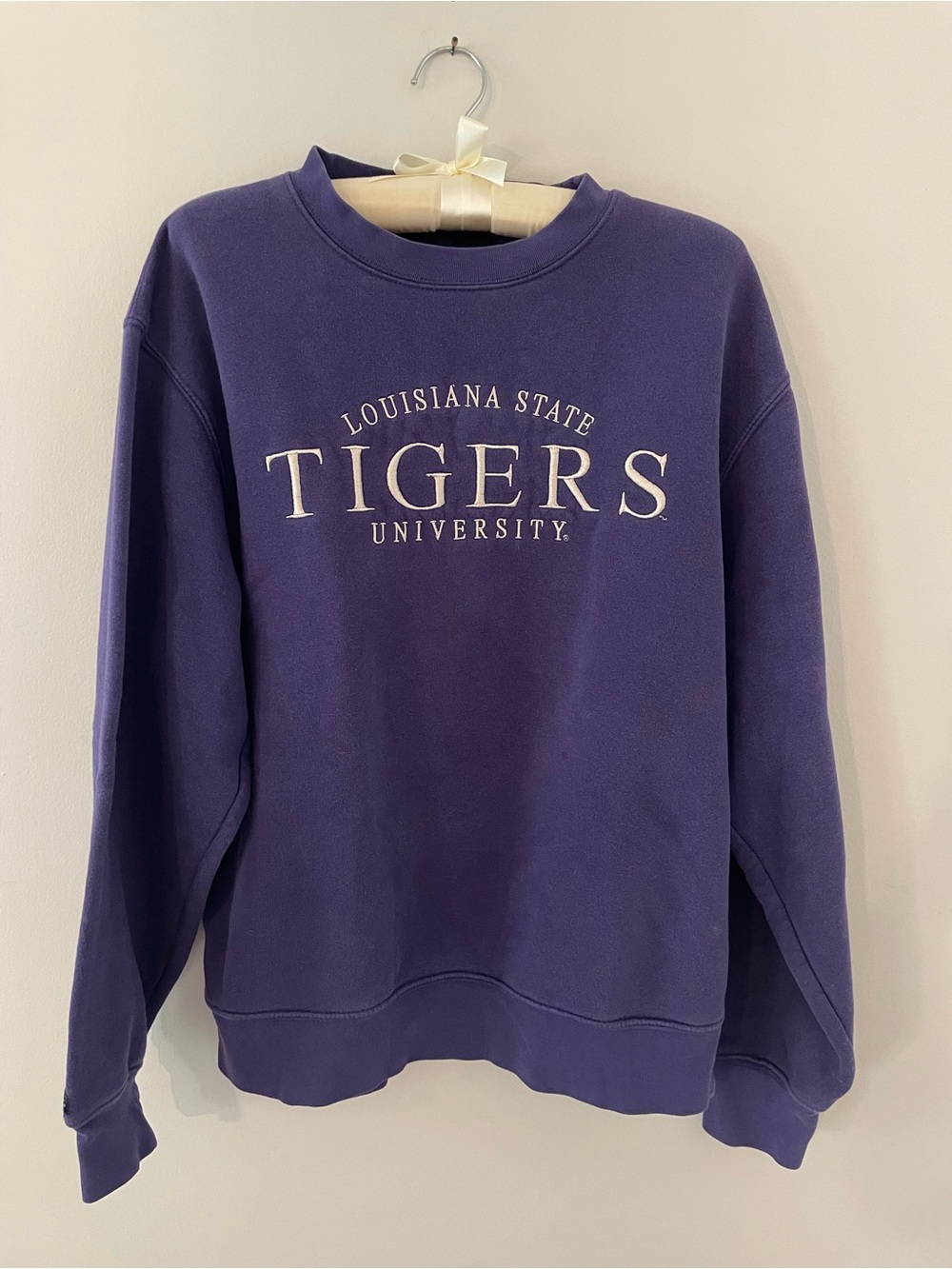 Jansport Purple University Logo Crewneck Sweatshirt Size S